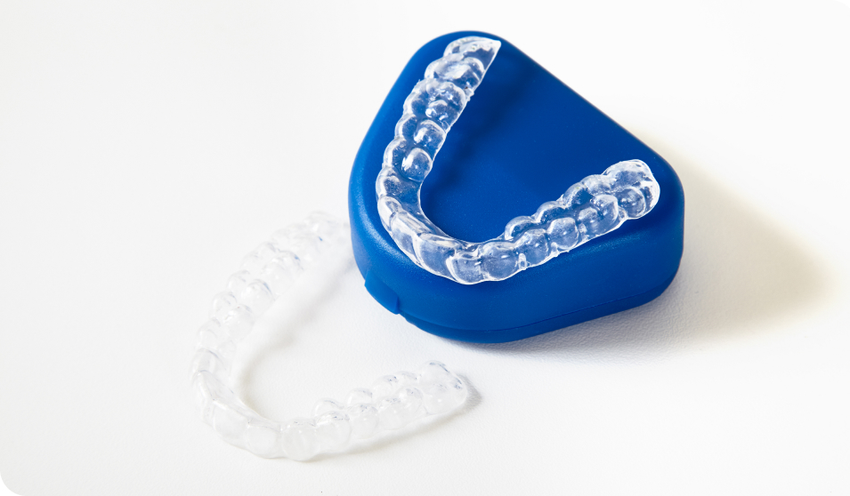 Set of Invisalign aligners, for comprehensive treatment in Surrey BC